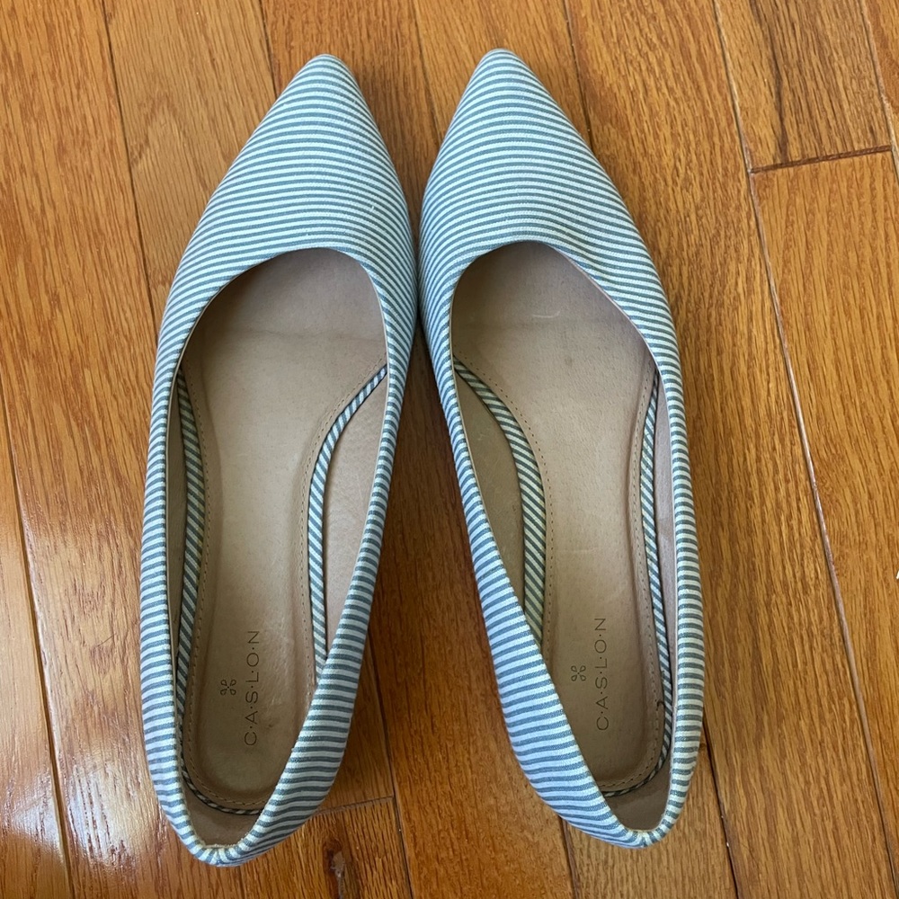 Caslon Pointed Toe Ballet Flats | Size 7.5
